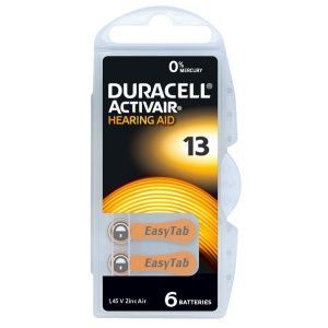 Батарейки Duracell Activair 13, блистер - 6 шт. (арт. 0202012) Батарейки Duracell Activair 13, блистер - 6 шт. (арт. 0202012)