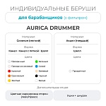 Индивидуальные беруши для барабанщиков с фильтром